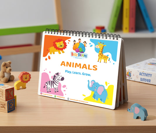 🐾 Animals Activity Binder for Toddlers (Ages 1–5)