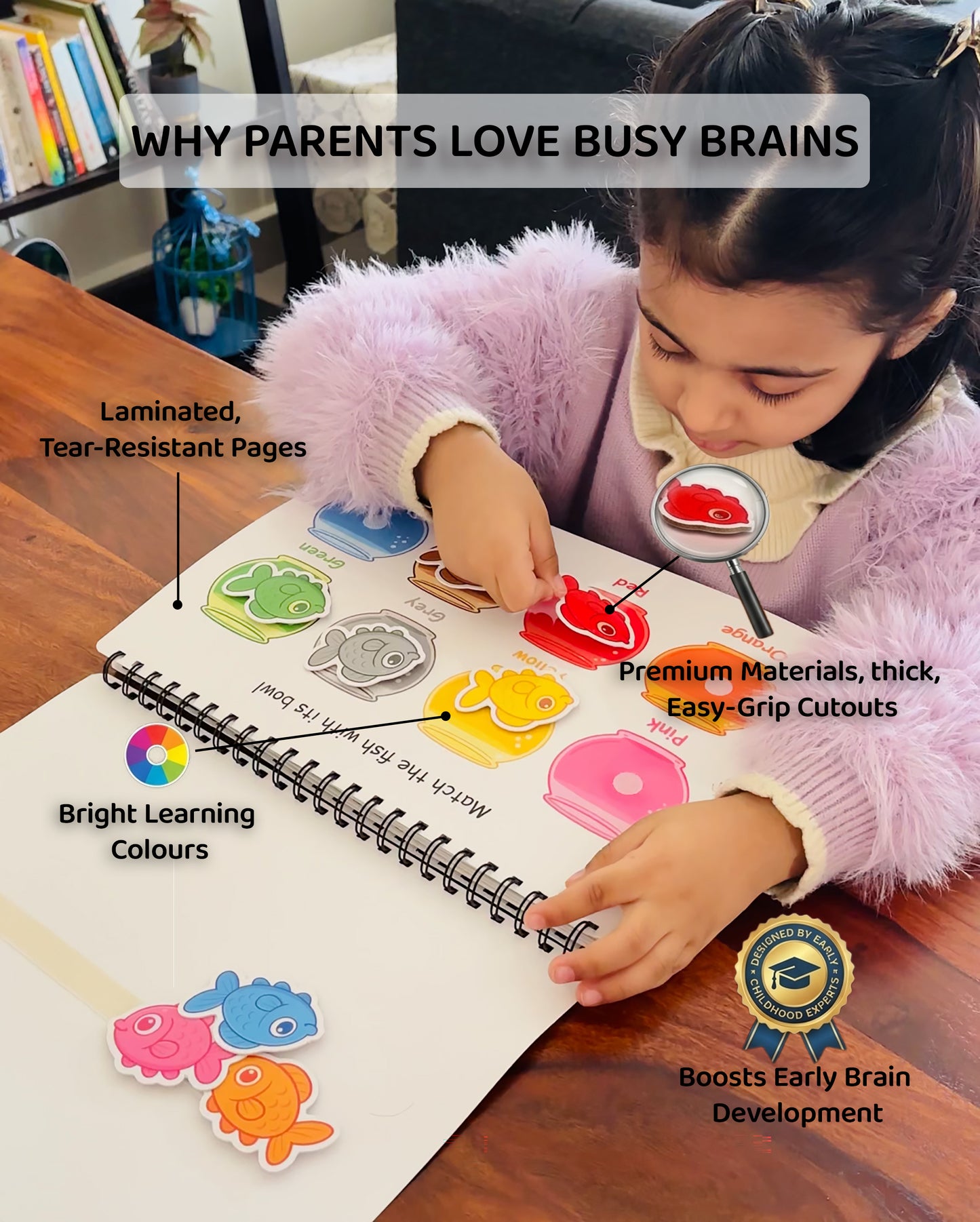 🌟 Toddler 10-in-1 Activity Binder & Busy Book for Toddlers (Ages 1–5)
