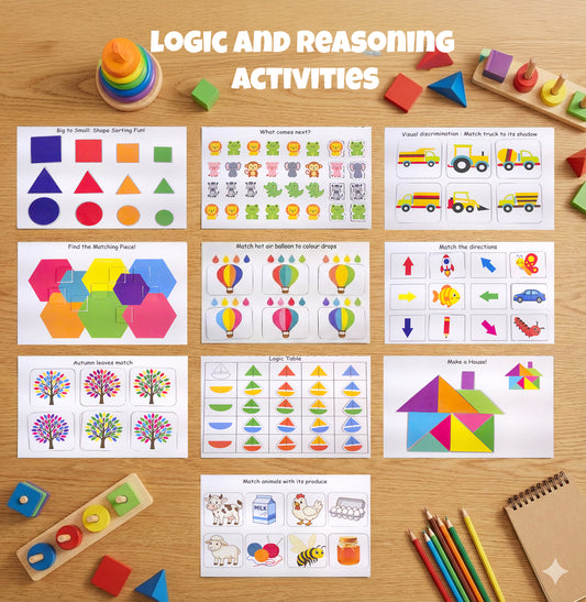 🧩 Logic & Reasoning Activity Binder for Toddlers (Ages 2–6)