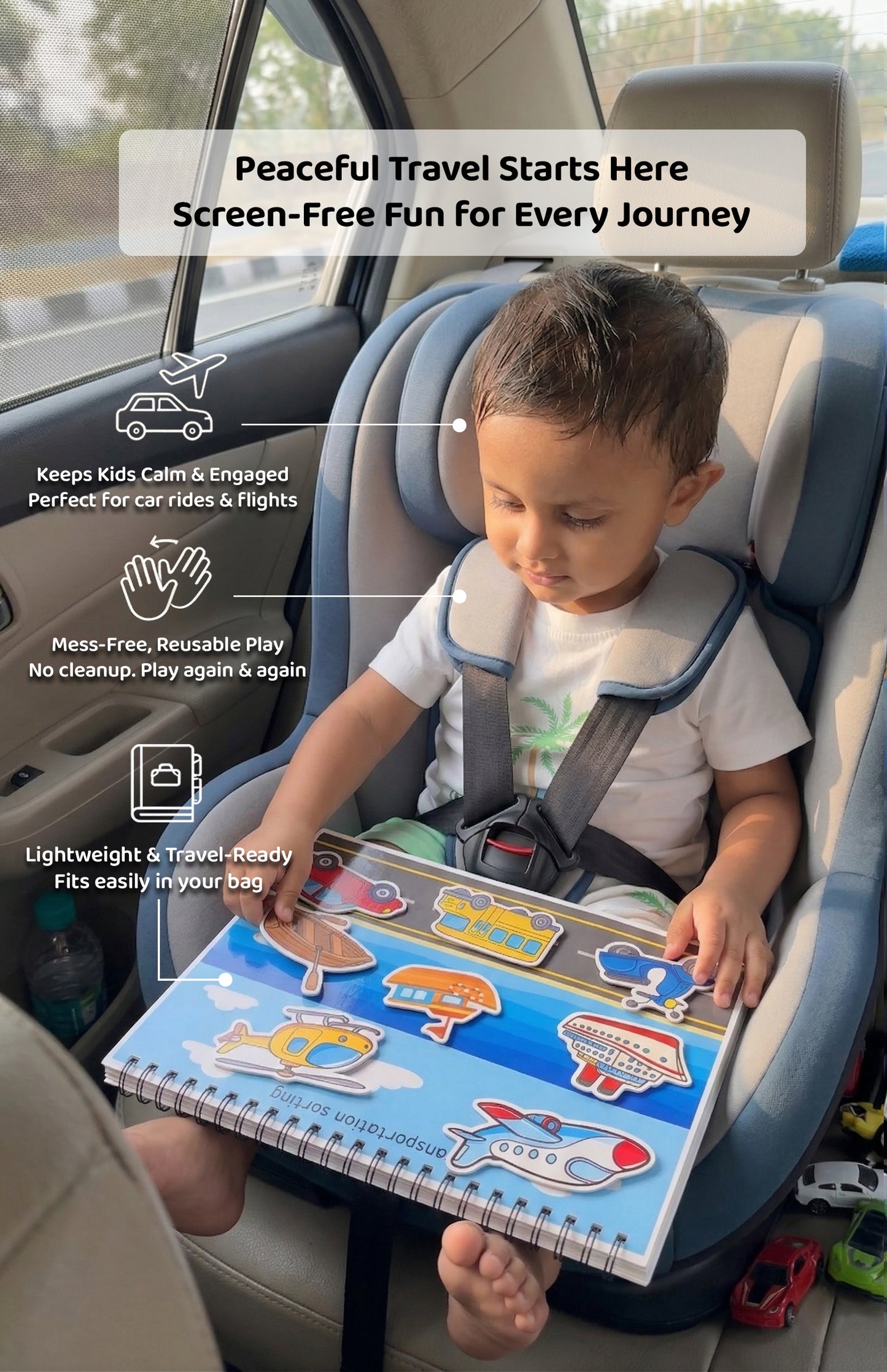 🌟 Toddler 10-in-1 Activity Binder & Busy Book for Toddlers (Ages 1–5)