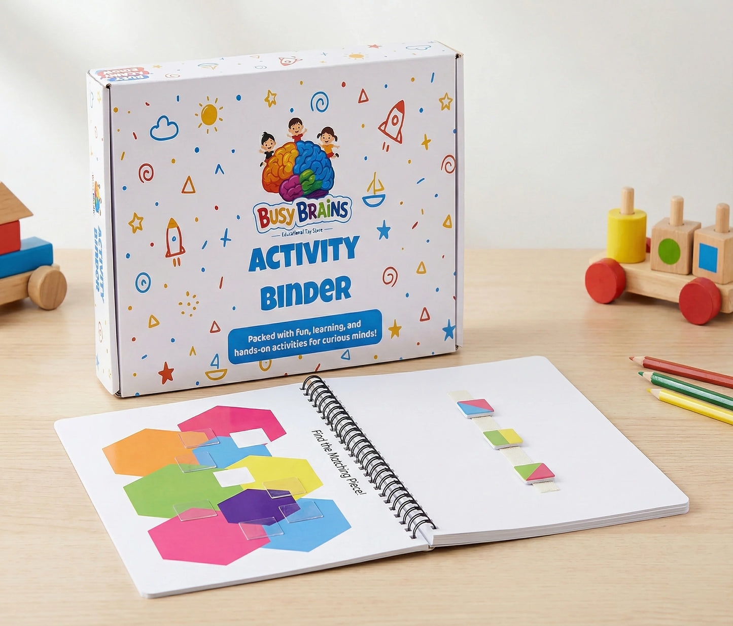 🧩 Logic & Reasoning Activity Binder & Busy Book for Toddlers (Ages 2–6)