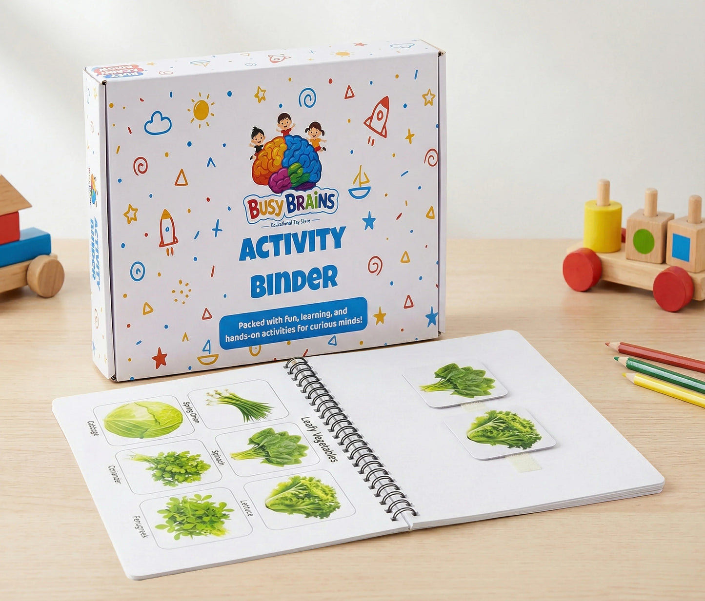 🍎 Fruits & Vegetables Activity Binder & Busy Book for Toddlers (Ages 1–5)