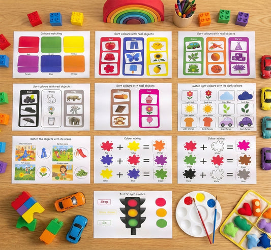 🎨 Colours Activity Binder for Toddlers (Ages 1–5)