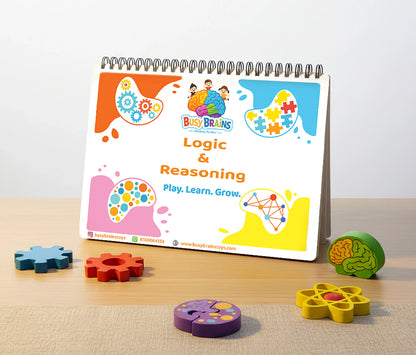 Logic and Reasoning Activity Binder for Toddlers by Busy Brains – Montessori-inspired, screen-free cognitive learning toy